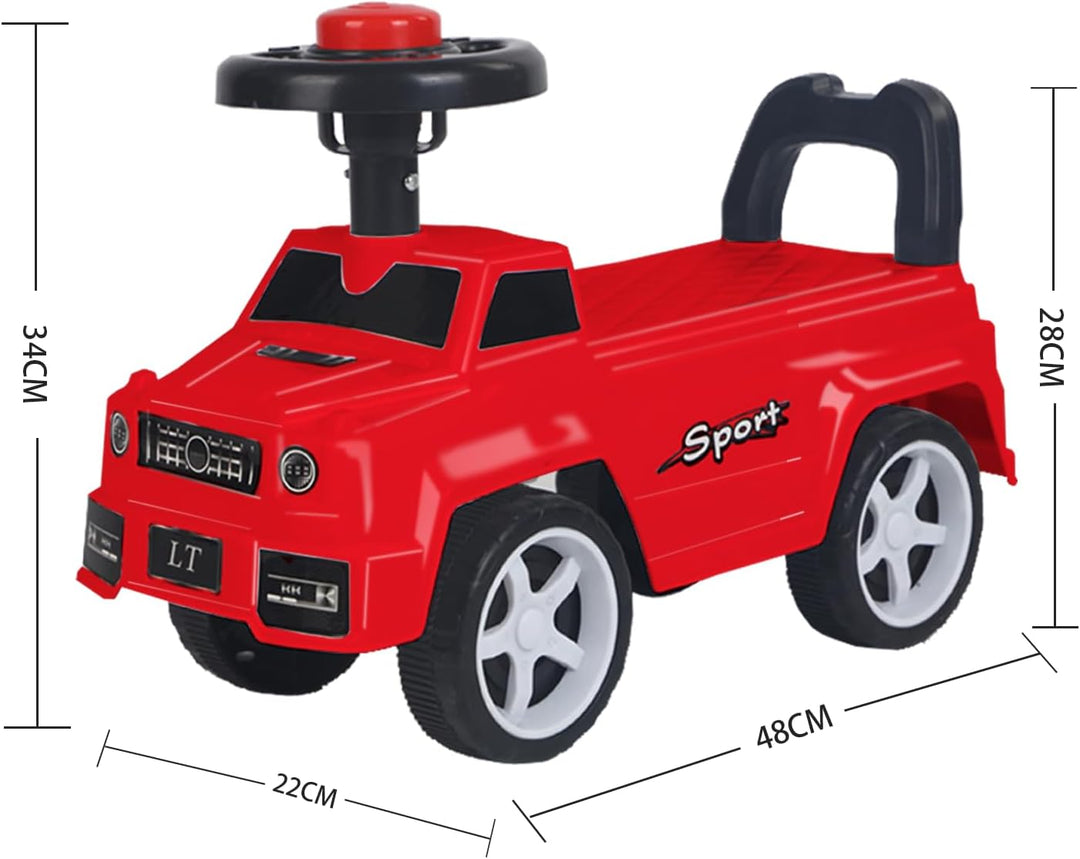 Rutschauto für Kinder, Tragespielzeug zum Schieben, Lauflernhilfe für Kinder, Buggy – Little Auto –