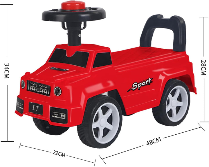 Rutschauto für Kinder, Tragespielzeug zum Schieben, Lauflernhilfe für Kinder, Buggy – Little Auto –