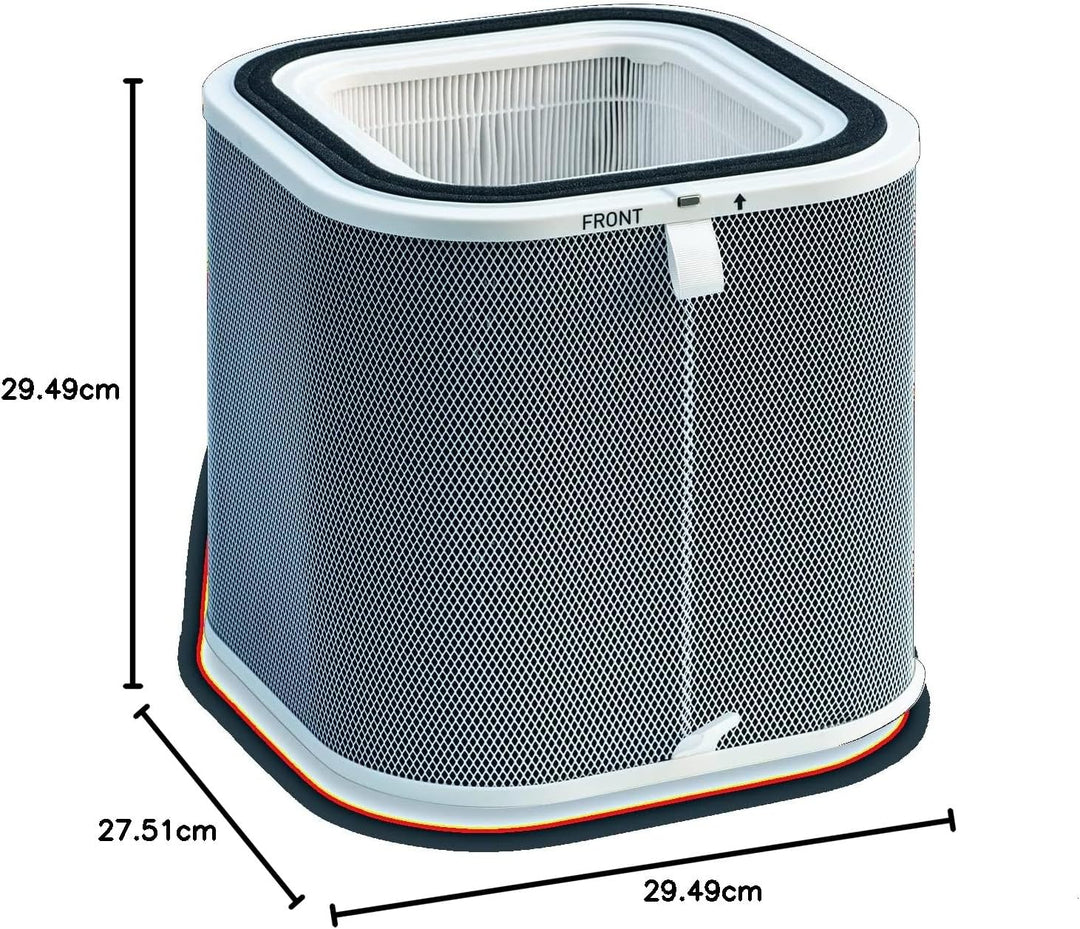 Rowenta XD6840 360° Filter | für Luftreiniger PU8080 | Formel-Aktivkohlefilter | 3-in-1 Filter | Gra