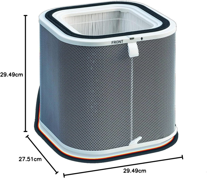 Rowenta XD6840 360° Filter | für Luftreiniger PU8080 | Formel-Aktivkohlefilter | 3-in-1 Filter | Gra