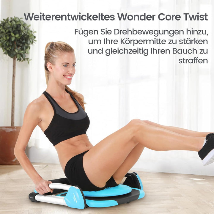 Wonder Core Smart Waist Twist Bauchmuskel-Roller Ab Roller Assist-Funktion Sit-up-Bank Bauchmuskel-T