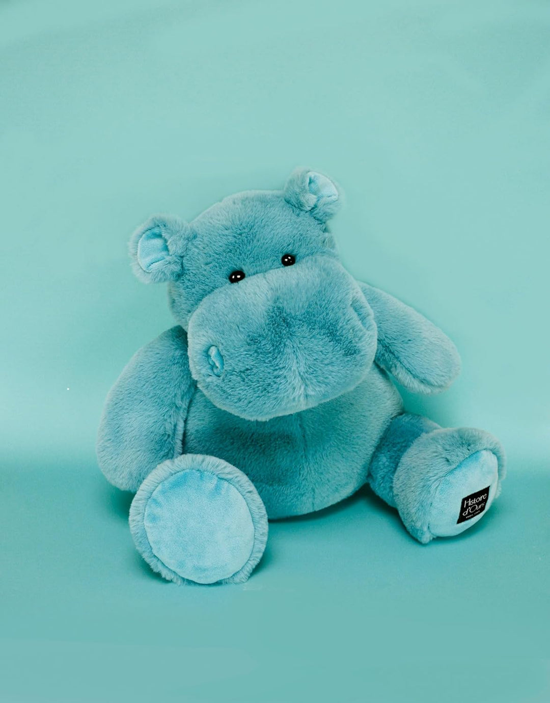 Histoire d'Ours - Plüschtier Nilpferd – Hip'United – Grün – 40 cm – HIPPO – HO3113
