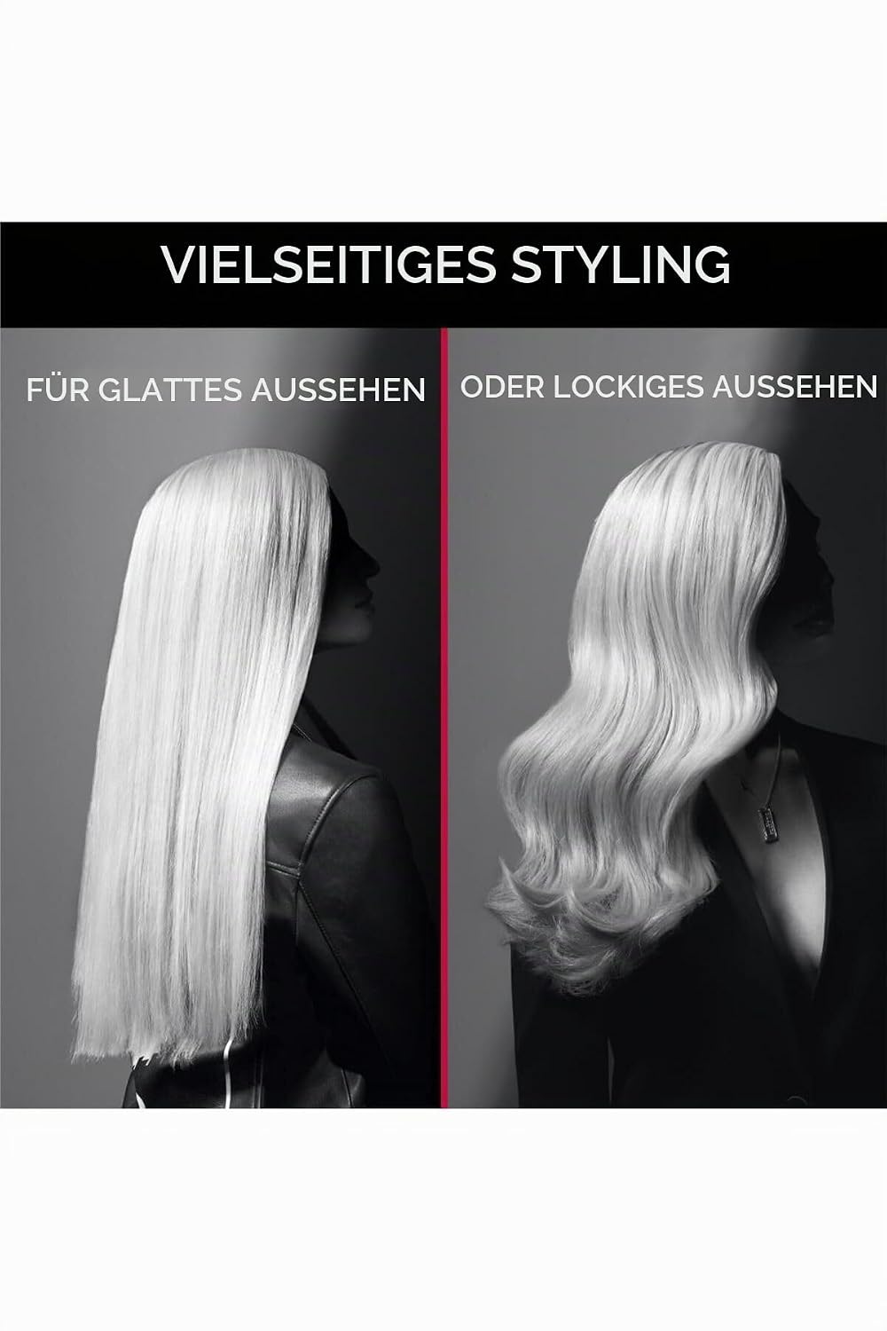 Rowenta SF321L Haarglätter, Schwarz/Rot, Marke: Rowenta - EAN: 3121040084922