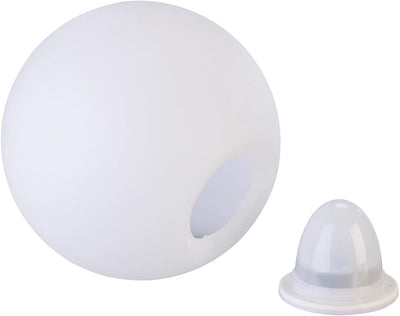 Lunartec Gartenlampen Kugel: Kabellose Akku-Leuchtkugel für innen und aussen, Ø20 cm, IP54, RGBW-LED