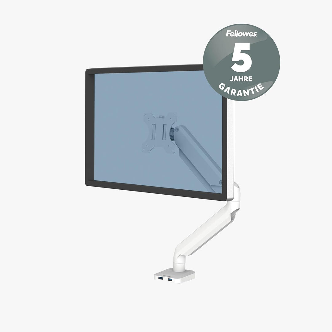 Fellowes Monitor Halterung für 1 Bildschirm bis 32 Zoll (81,28 cm) - Platinum Series Monitor Arm mit