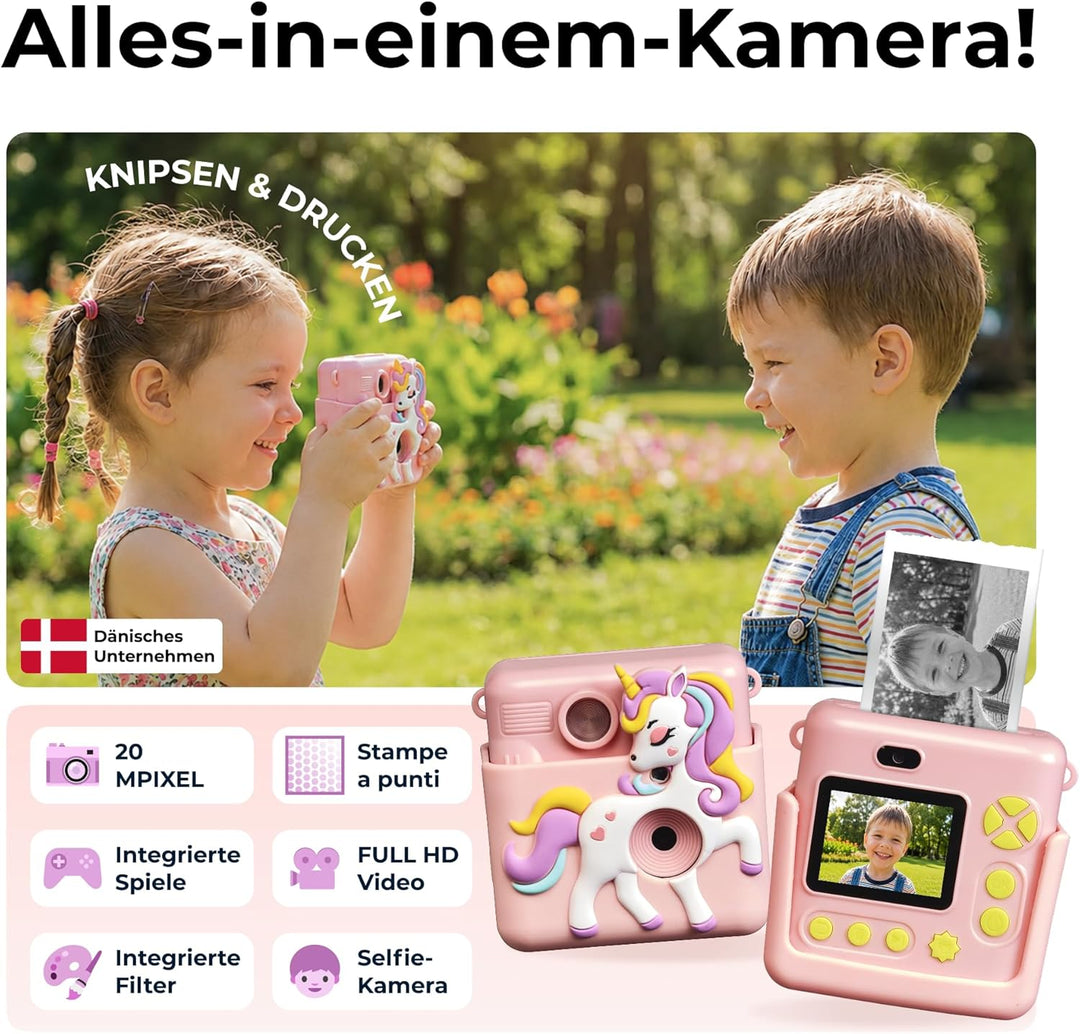 Denver Kinder-Druckkamera KPC-1363 Rose