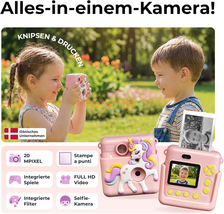 Denver Kinder-Druckkamera KPC-1363 Rose