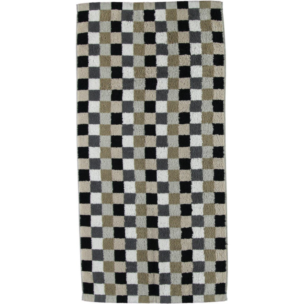 Cawö Duschtuch Lifestyle Karo 7047 kiesel - 37 Grösse 70 x 140 Duschtuch 70 x 140 cm, Duschtuch 70 x