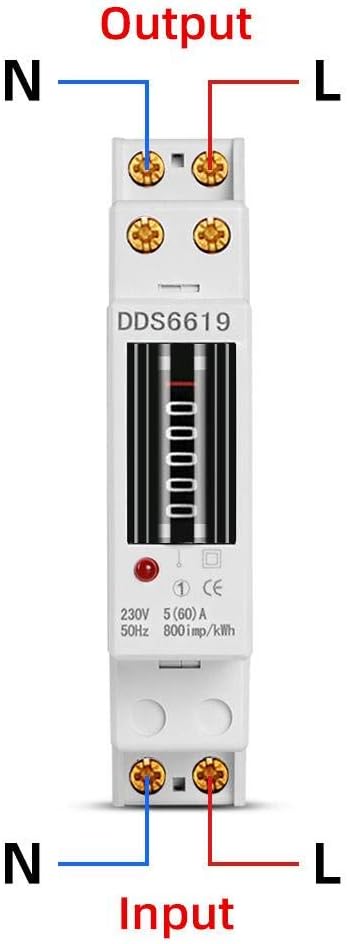 Einphasen-Energiezähler, Digitaler Stromzähler DIN-Schiene KWH-Zähler 1P Einphasen-Zähler Haushaltsg