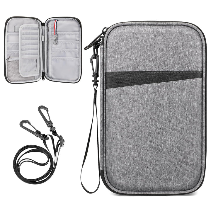 Fintie Reisepass Tasche Familie Reiseorganizer, RFID-Blockier Wasserdicht Handytasche Reisepasshülle