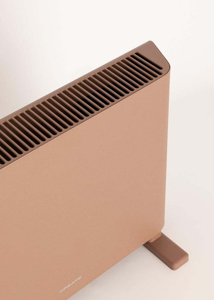 CREATE/WARM HANDY COLOURS/Konvektorheizung Mokka/Ventilator- und Warmluftfunktion, Räume bis zu 20 m