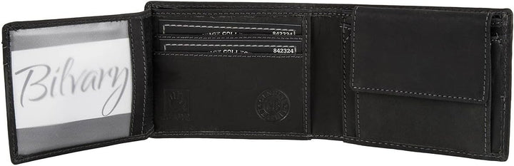 Greenburry Vintage Black Geldbörse Leder 12 cm