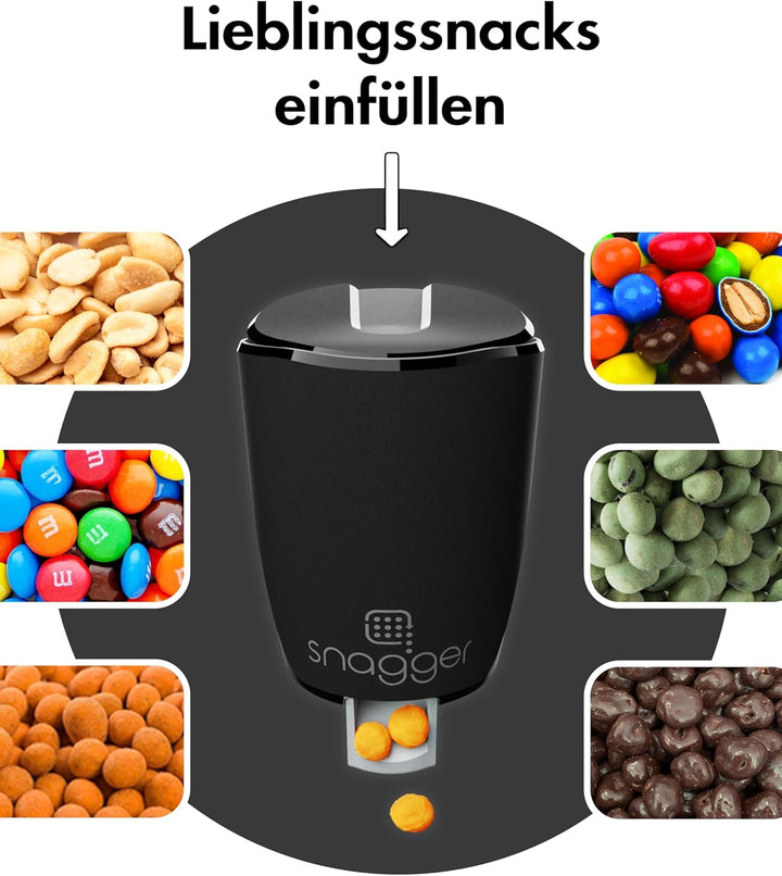 snagger - Der Snackspender // saubere Hände beim Snacken // geeignet für Erdnüsse, NicNacs, UVM // M