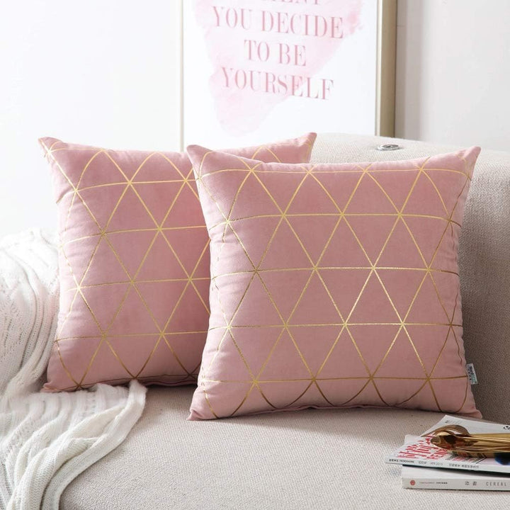 NordECO HOME 2er Set Kissenbezüge Luxuriöses Dekokissen Sofakissen Superweich für Wohnzimmer Schlafz