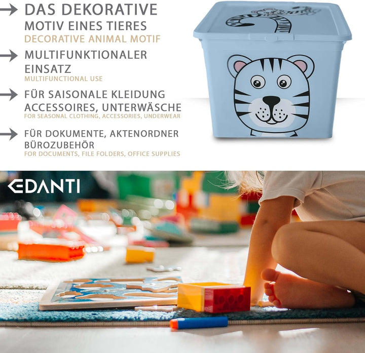 Aufbewahrungsbox Für Kinder Kunststoffbehälter Spielzeugbehälter Spielzeugkiste Kinderzimmer Kinderb