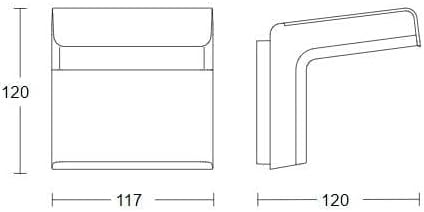 Steinel Bewegungsmelder iHF 3D schwarz, 160° Bewegungssensor, 1-5 m Reichweite, in 3 Richtungen per