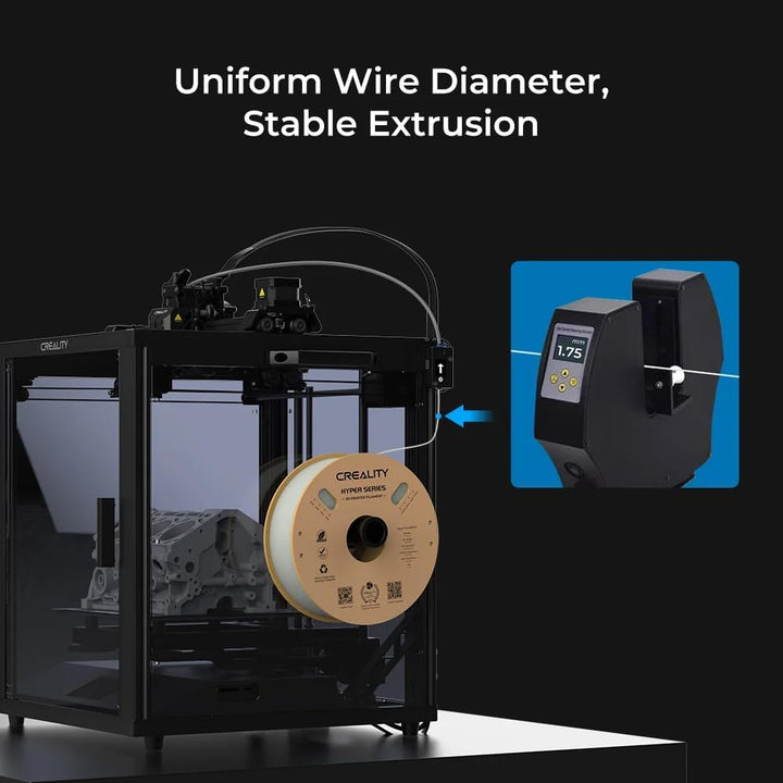 Creality Hyper PLA Blau Filament für 3D Drucker, 1,75mm 3D Druck Filament, Massgenauigkeit +/- 0,03