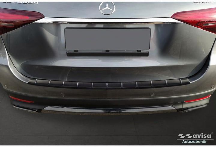 Avisa Schwarz Edelstahl Heckstossstangenschutz kompatibel mit Mercedes GLE II (W167) Facelift exkl.