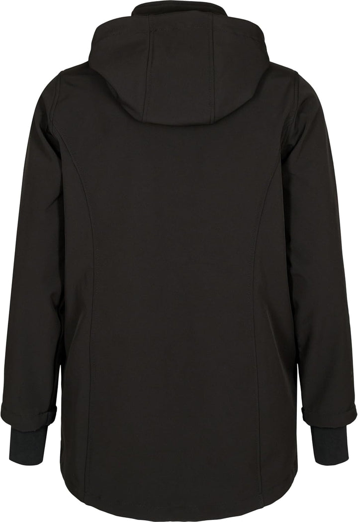 Zizzi Softshelljacke für Damen Grosse Grössen - Übergangsjacke Kurz - Atmungsaktiv, Winddicht &amp; Wass