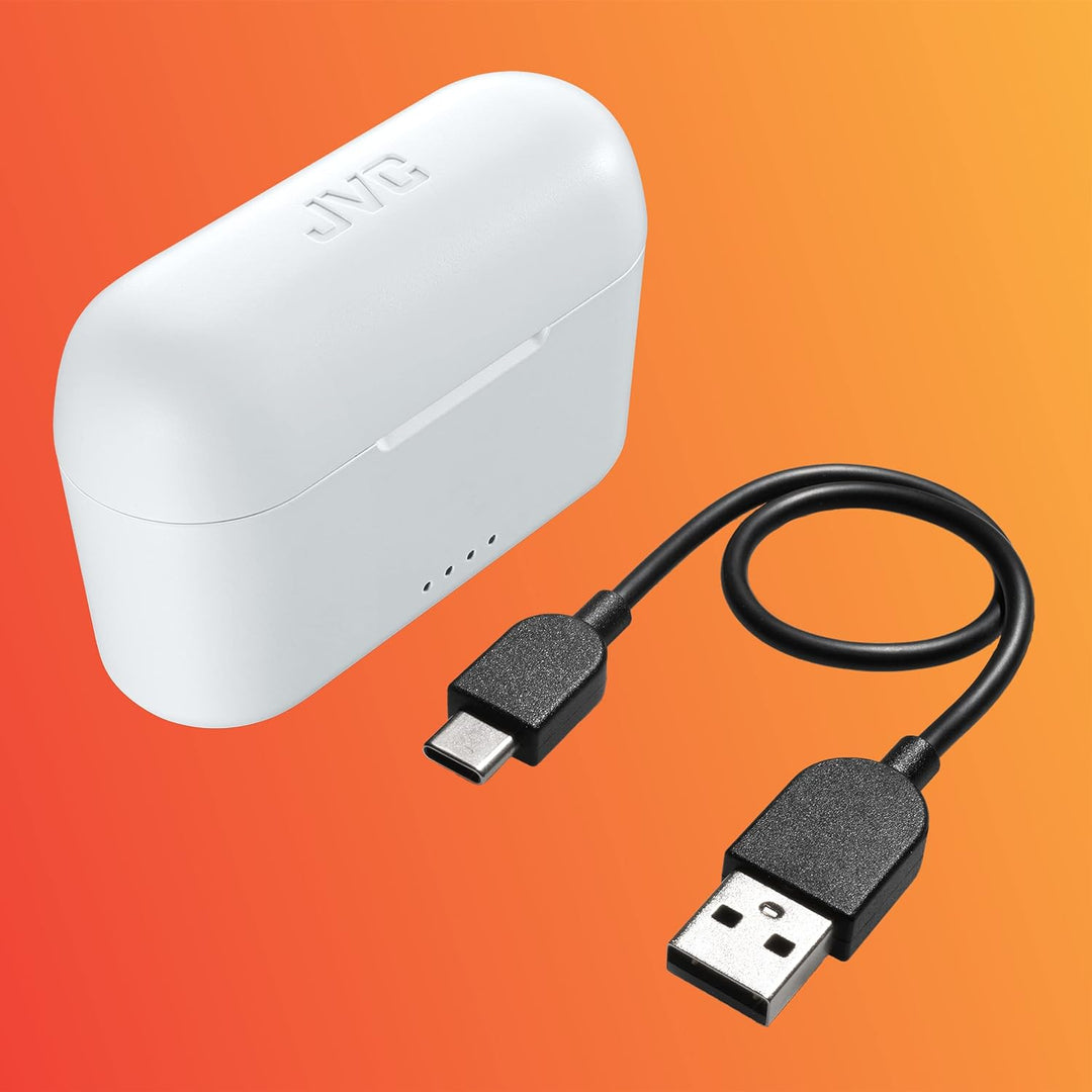 JVC Earbuds HA-A3T Headphones HAA-3TWU (Wireless IN-Ear White)