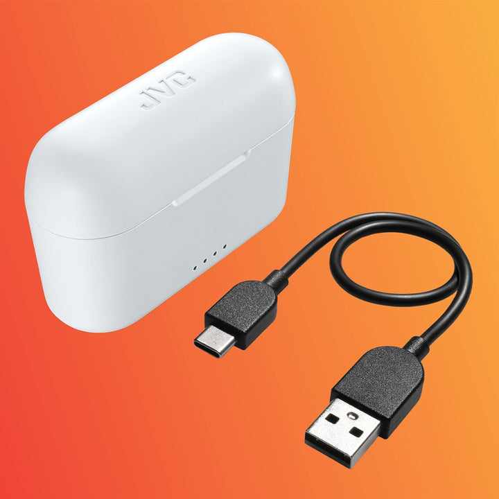 JVC Earbuds HA-A3T Headphones HAA-3TWU (Wireless IN-Ear White)