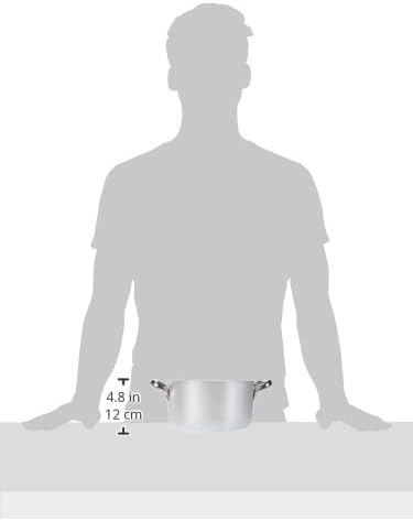 Agnelli Auflaufform aus Aluminium mit 2 Edelstahlgriffen 20 cm, 20 cm
