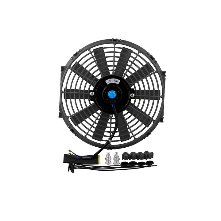 Riloer 12" Auto Elektrischer Kühler Push-Pull Zwischenlüfter, Universal Slim Elektrischer Lüfter für