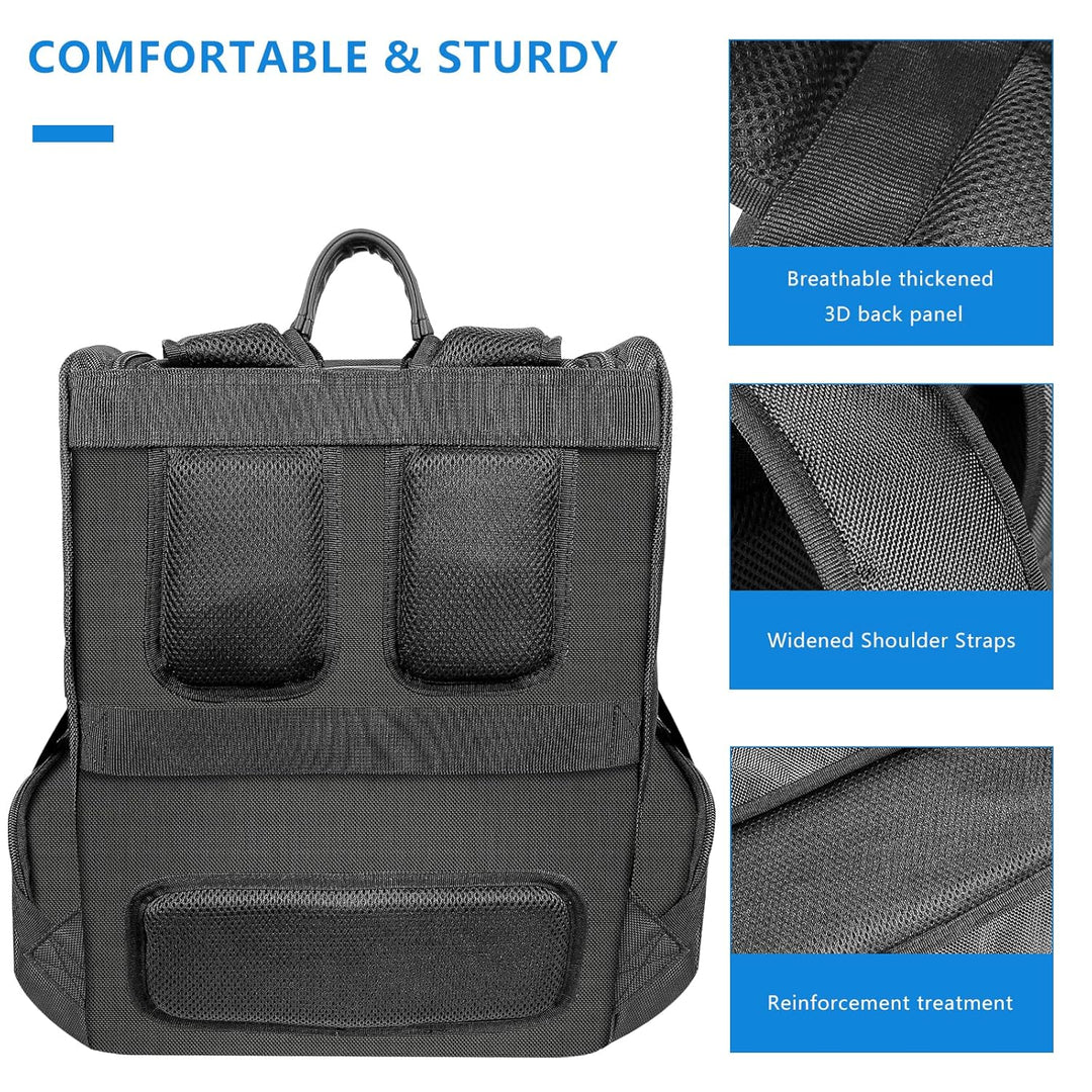 FPVtosky 2-IN-1 Rucksack für PS5 & PSVR2, grosse Reisetasche für Playstation VR2 & PS 5, schützende