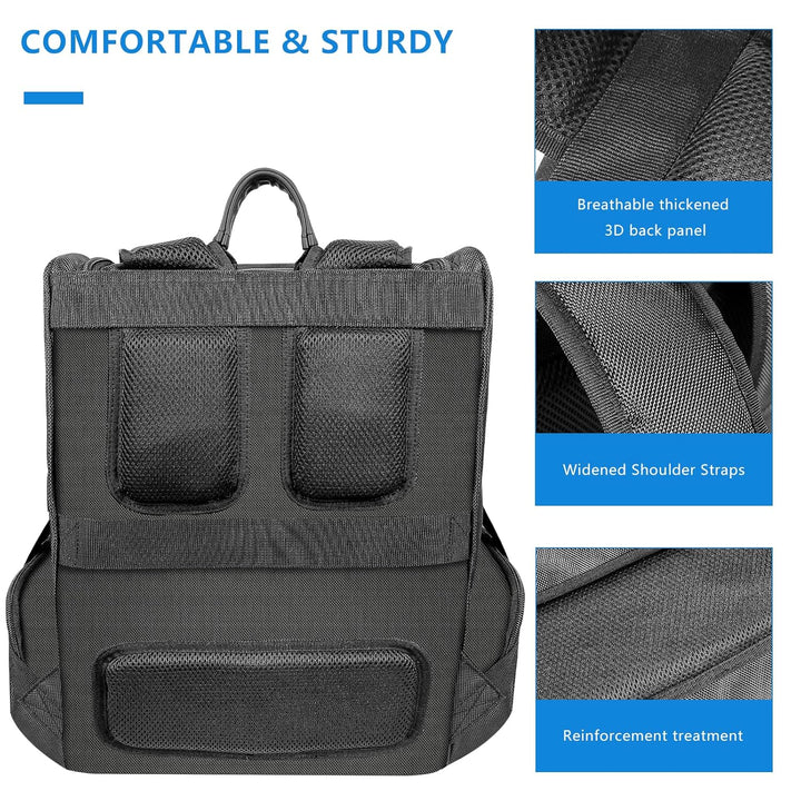 FPVtosky 2-IN-1 Rucksack für PS5 & PSVR2, grosse Reisetasche für Playstation VR2 & PS 5, schützende