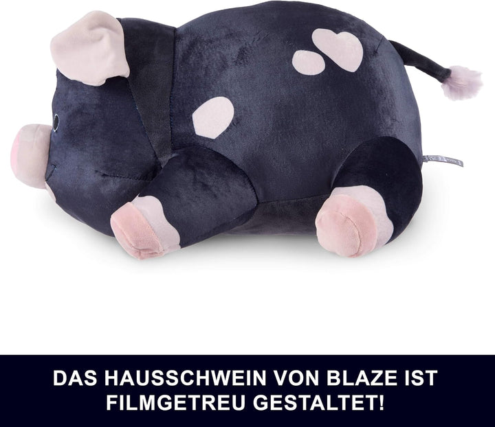 Mattel Disney Pixar Toy Story 5 Hausschwein von Blaze, Plüschtier mit über die Schnauze aktivierbare