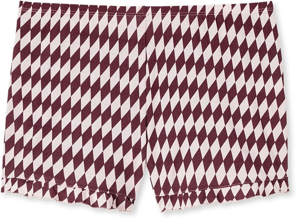 Schiesser Damen Kurze Schlafhose Pyjamaunterteil, Burgund
