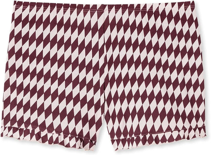 Schiesser Damen Kurze Schlafhose Pyjamaunterteil, Burgund