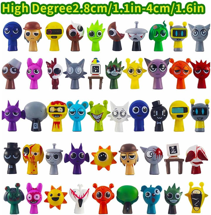 Kouipoie Sprunki Spielzeugfiguren Set, Bunte Sprunki Action Figures für Kinder und Erwachsene, Gamer