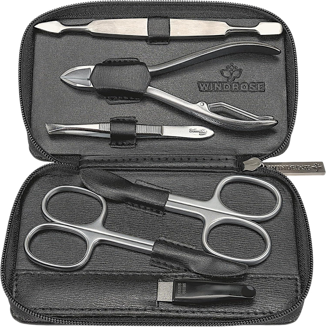 Windrose Ambiance Manicure mit Bestückungen aus dem Hause Zwilling/Solingen 12,5 cm schwarz, Schwarz