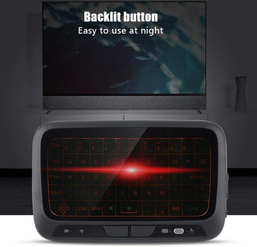 VBESTLIFE Air Mouse Keyboard, 2.4G -Tastatur mit Hintergrundbeleuchtung PC-Tastatur-Fernbedienung fü