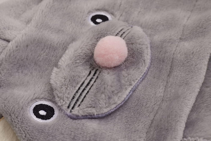 TEDD Jungen Bademäntel Unisex Kinder Morgenmantel Kapuze Nachtwäsche Robe Taillengürtel Bademantel P