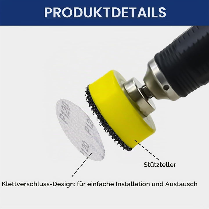Senmai Tools 25mm Schleifpapier Klett Nasse Trockene 1 Zoll Schleifpads Körnung 80-3000/5000/10000,