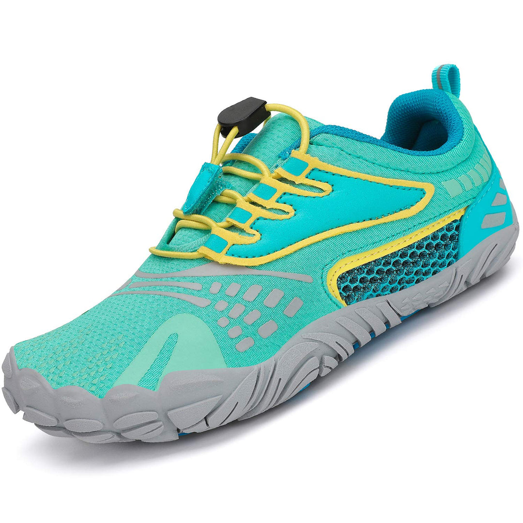 SAGUARO Kinder Barfussschuhe Schnell Trocknend Badeschuhe,24-36 EU 25 EU Grün Gelb, 25 EU Grün Gelb