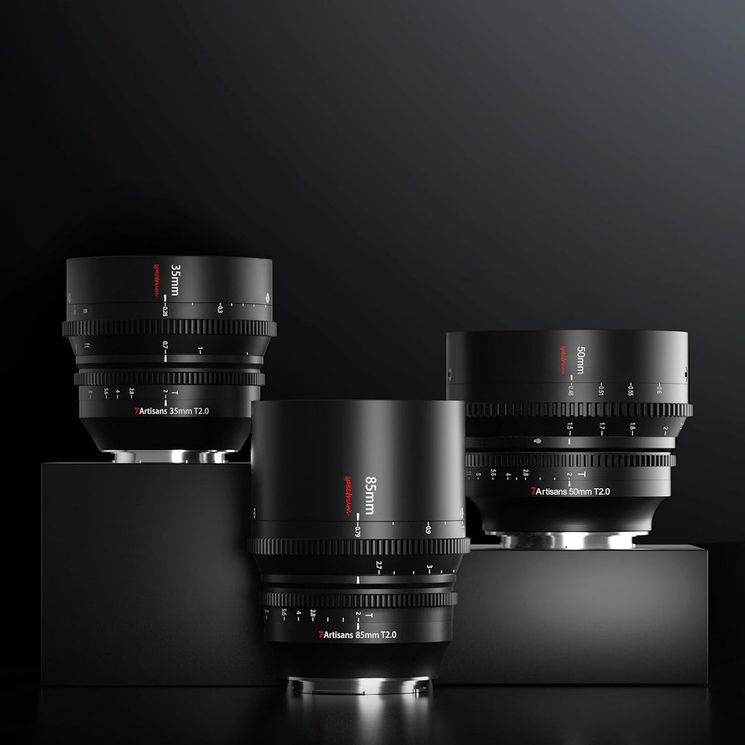 7artisans 35mm/50mm/85mm T2.0 Large Aperture Cine Lens Compatible for Nikon Z-Mount