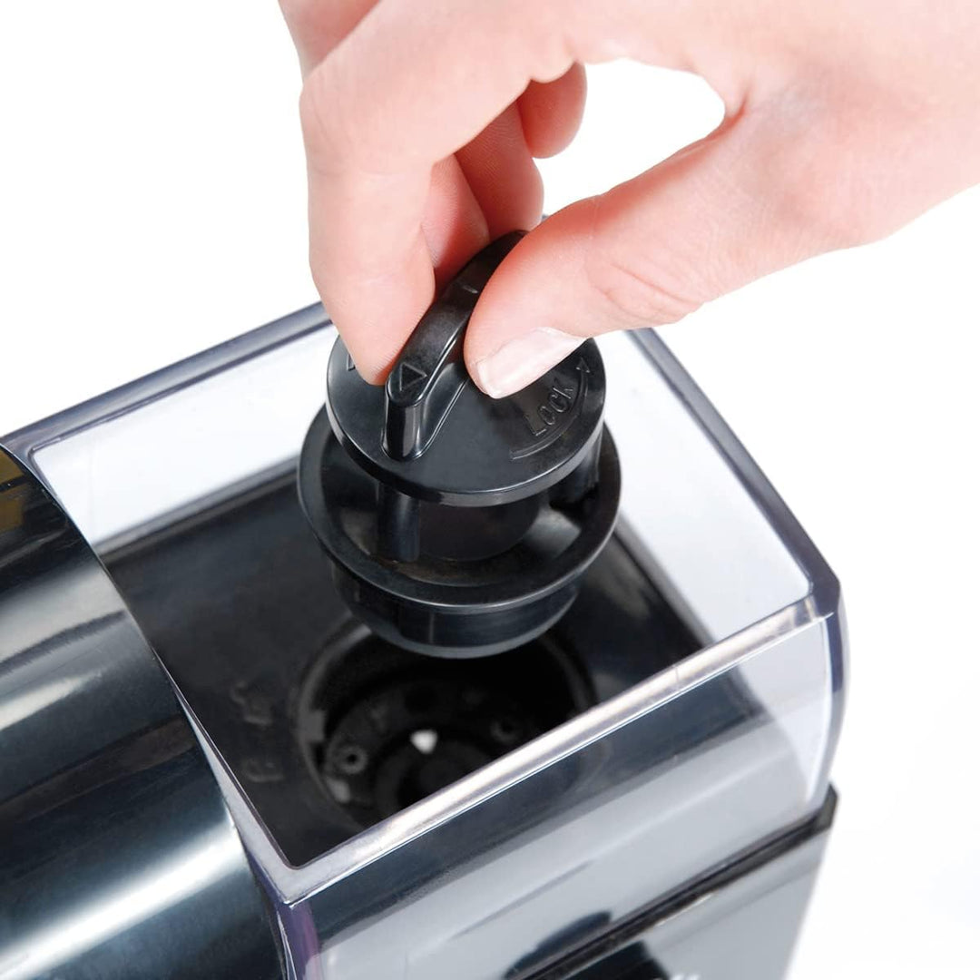 Cloer 7560 Elektrische Kaffeemühle mit Scheibenmahlwerk, 100 W, für 150 g Kaffeebohnen, für 2-12 Tas