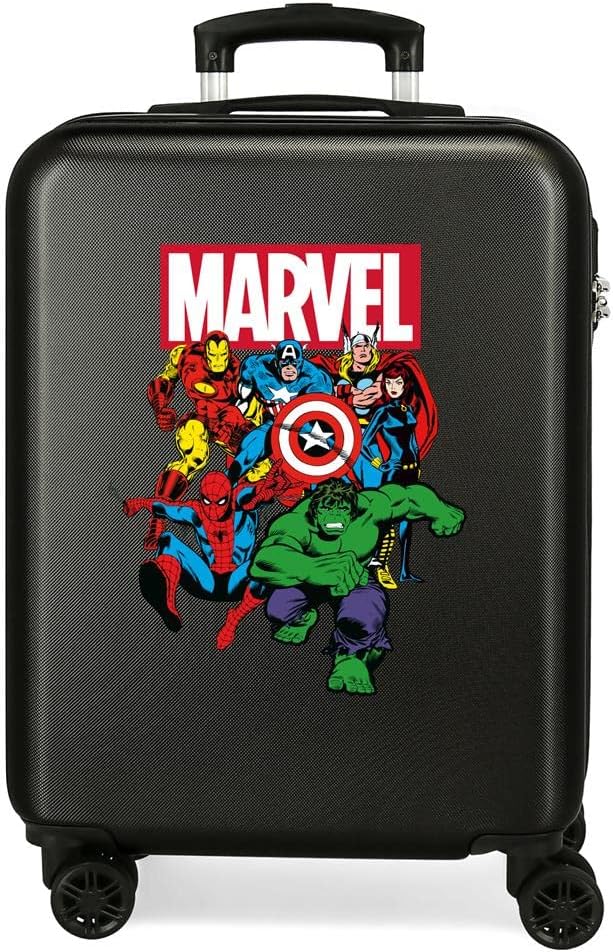 Marvel Avengers Sky Avengers Kabinenkoffer Schwarz 38x55x20 cms Hartschalen ABS Kombinationsschloss