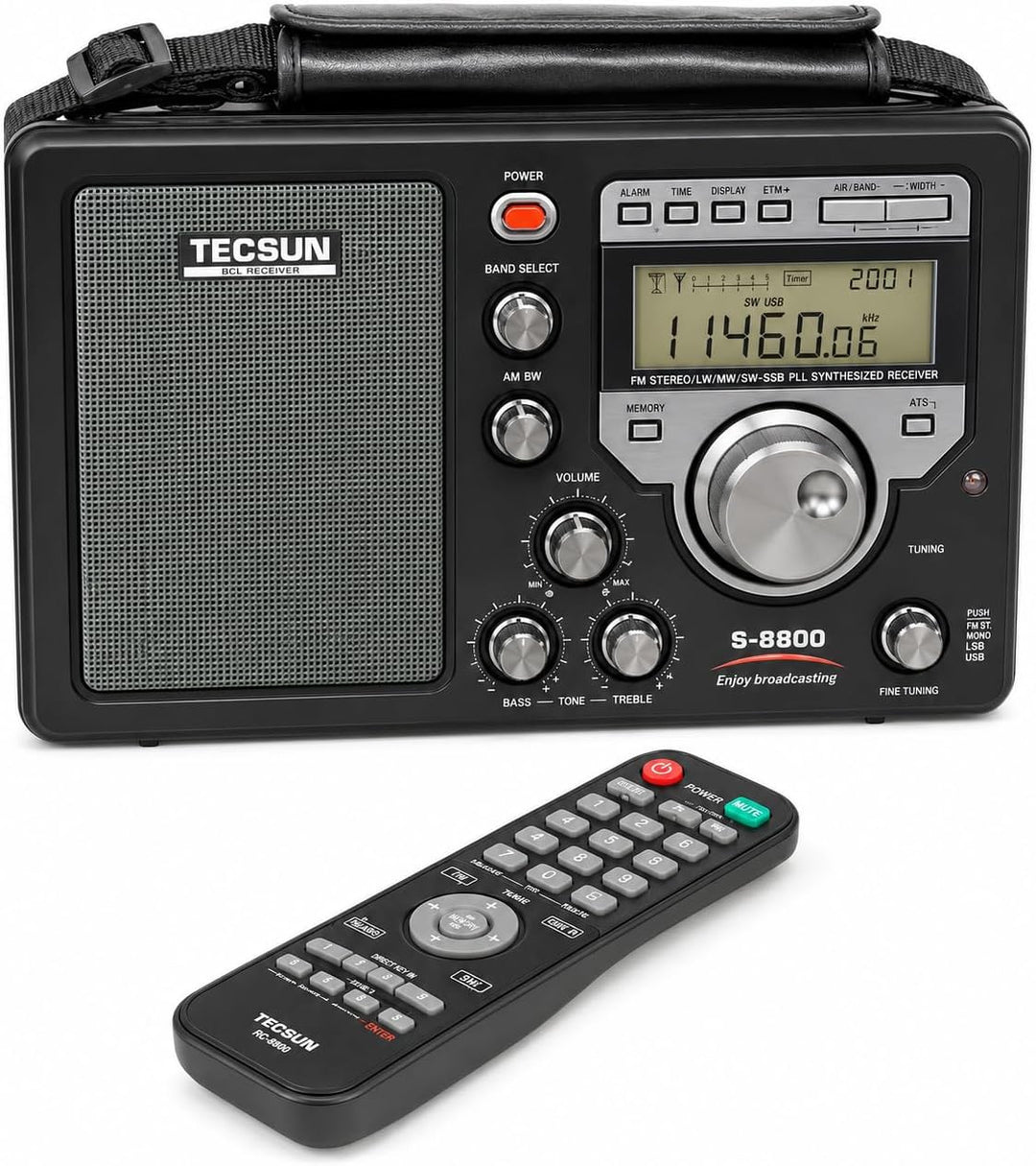 TECSUN S-8800 Multi-Konvertierungs-Radioempfänger AM/FM/LW/SW/SSB