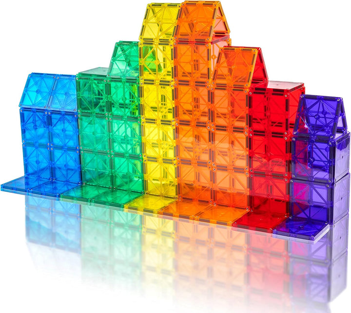 Playmags Starter Kit - 30 Stück Squares Set: Jetzt mit stärkeren Magneten, Robust, Super-Durable Mag