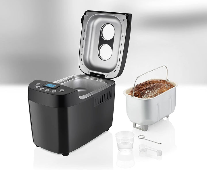 UNOLD 68525 BACKMEISTER Big Black für bis zu 1.500g Brot, mit 15 Programmen für glutenfreies Brot, T