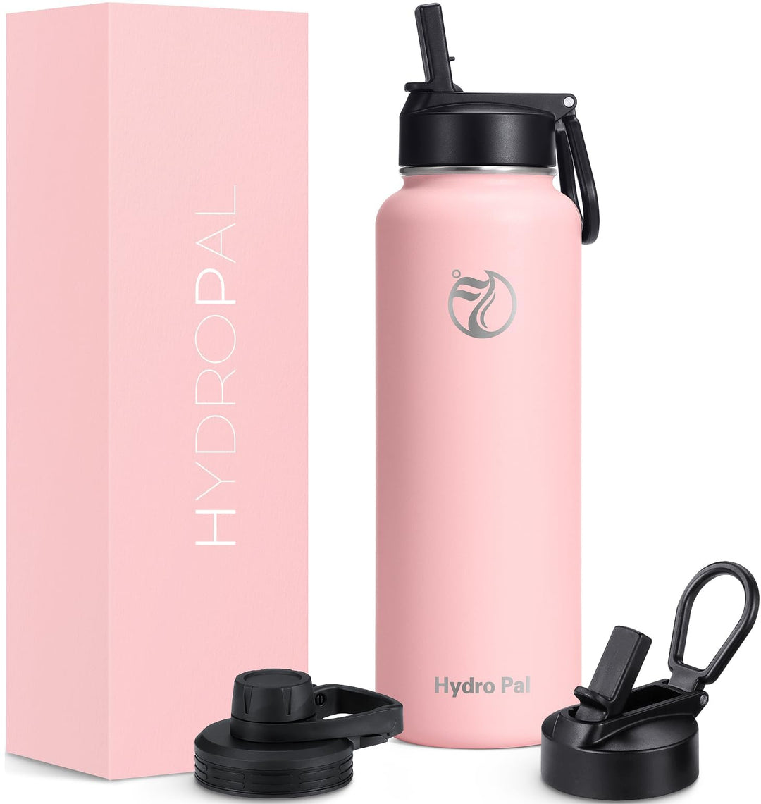 HydroPal Edelstahl Trinkflasche - 750ml, 1L, 1,2L, BPA-Frei, Kohlensäure geeignet, Isolierte flasche