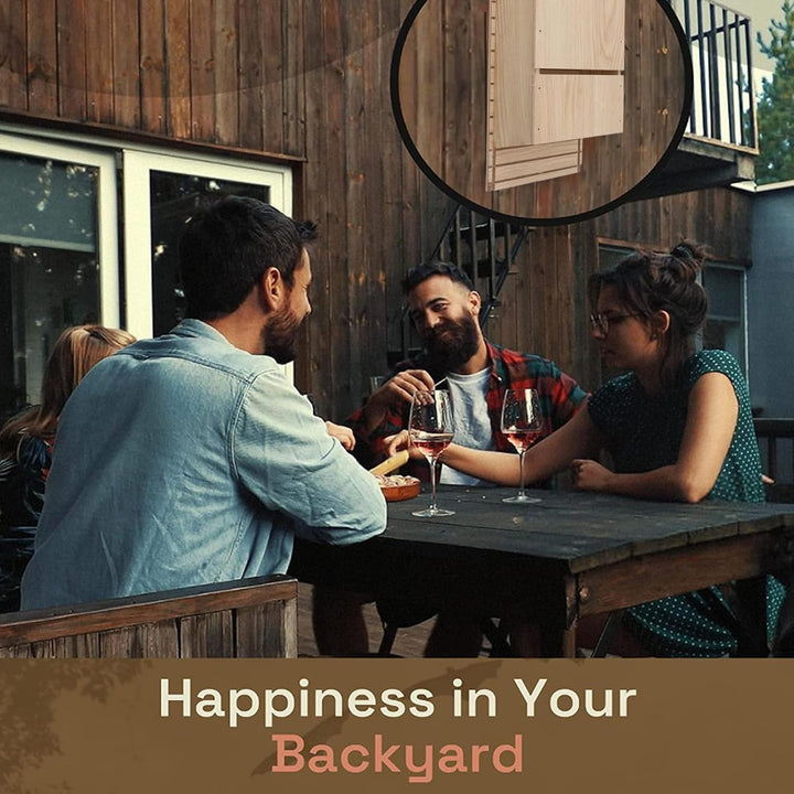 Jiawu Fledermaushaus-Bausatz, Grosses Fledermaushaus aus Holz für den Aussenbereich, Einstöckiger Fl