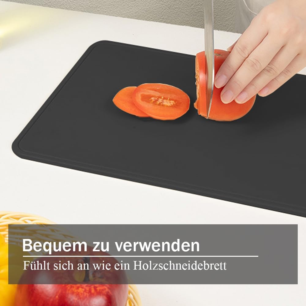 TPU Schneidebrett Flexibles BPA-frei mit Messer- und Saftrille kratzfeste flexible Schneidebretter f
