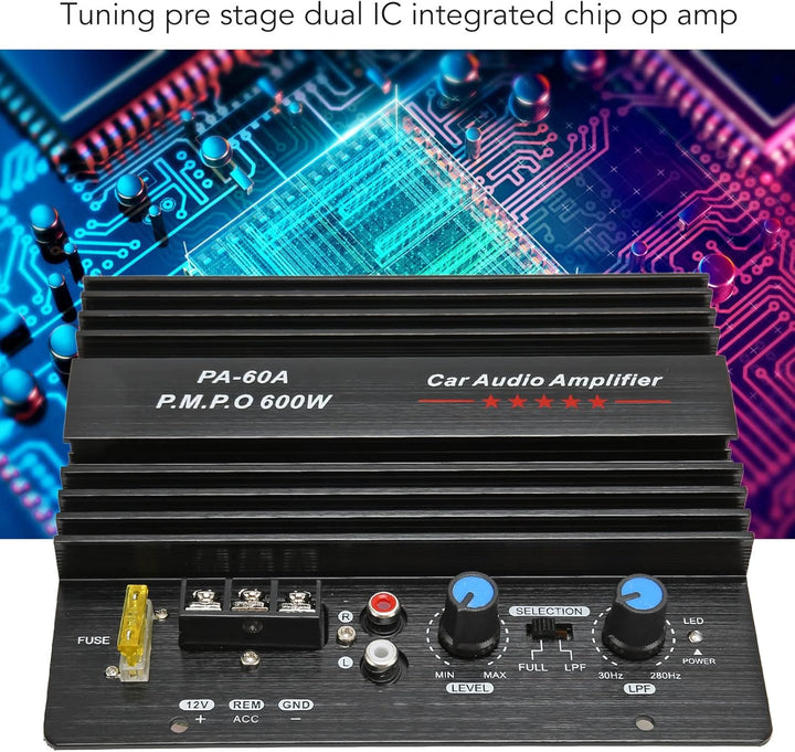 600 W 12 V Auto Audio Leistungsverstärkerplatine, Stereo AMP Modul mit Integriertem Dual IC Chip, Au