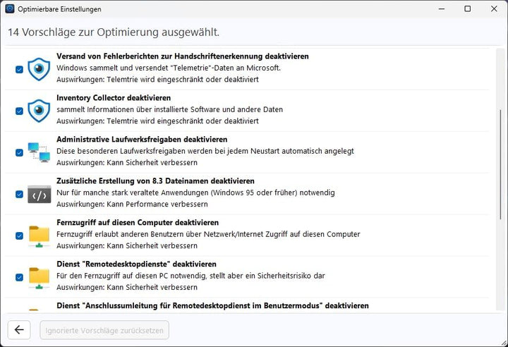 WinOptimizer 27 - 3 USER Lizenz - Tuning für Windows 11 10 7 - unbegrenzte Laufzeit - Sicher, Sauber