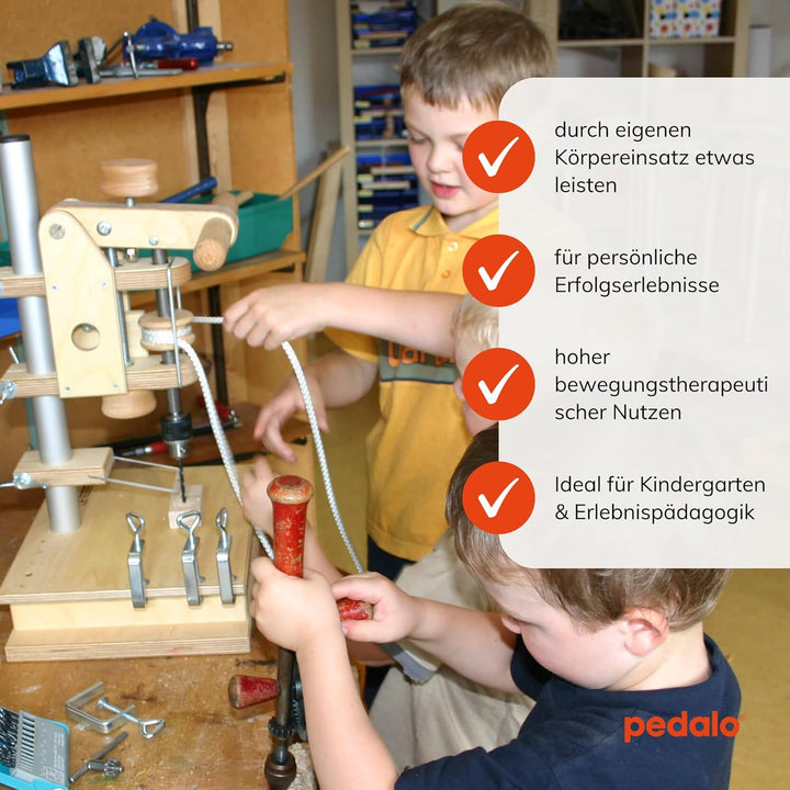 pedalo Perbo Perzeptionsbohrmaschine I Werken I Handbohrer I körpereigener Antrieb I Bohren I Bohrma